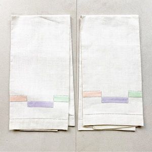 Vintage Geometric Small Linens